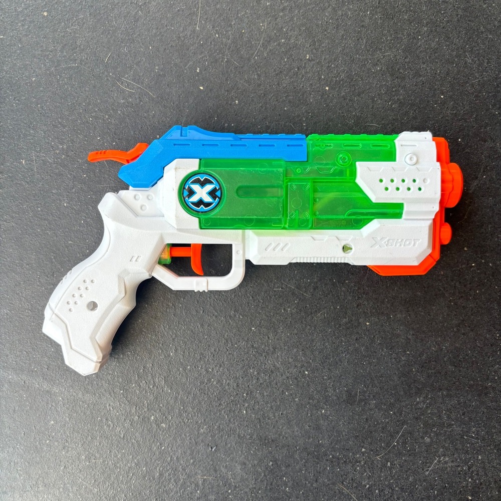 XShot Micro Fast-Fill Water Blaster Toy‎ Gun - White, Blue, Green, Orange